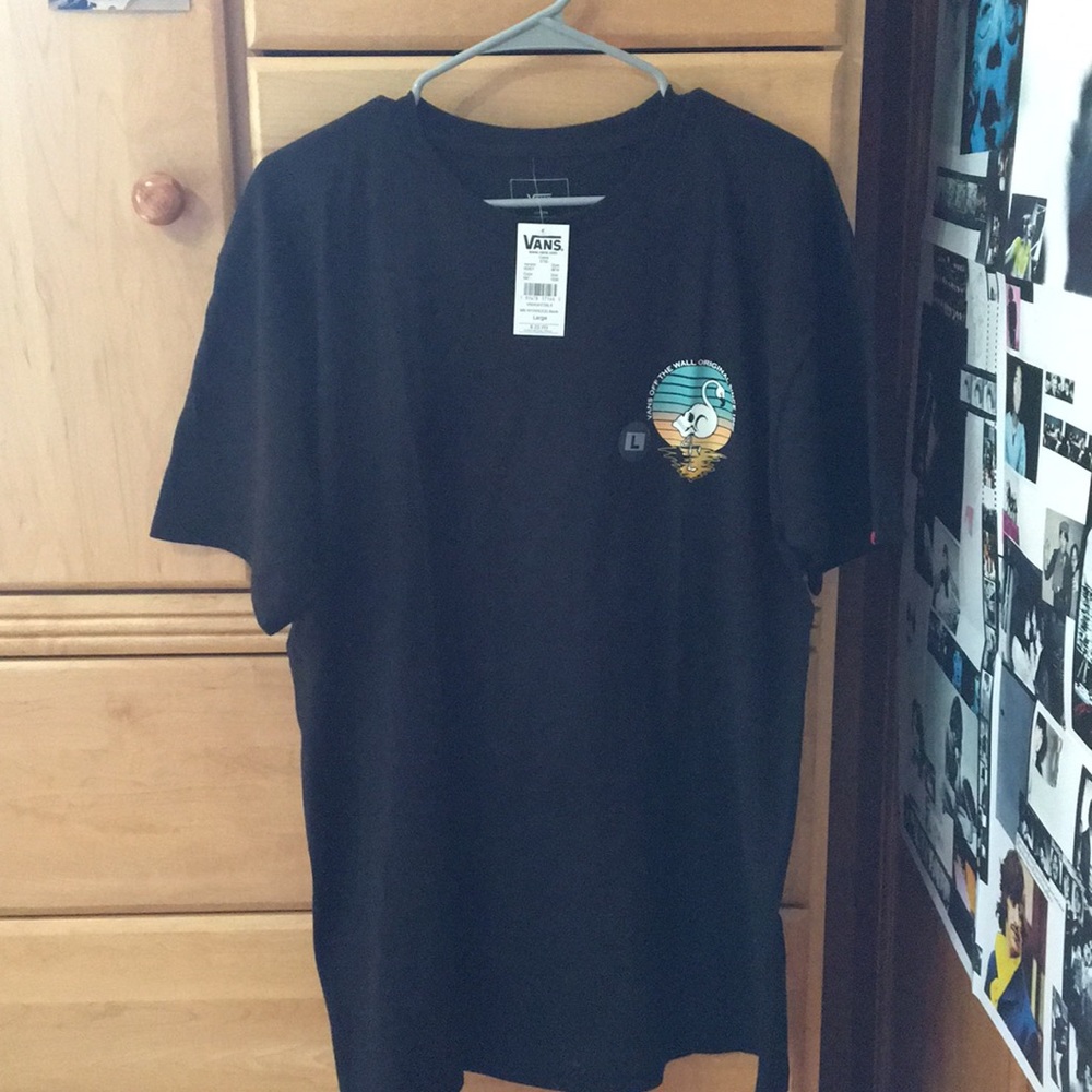 Black Vans Graphic Tee Shirt